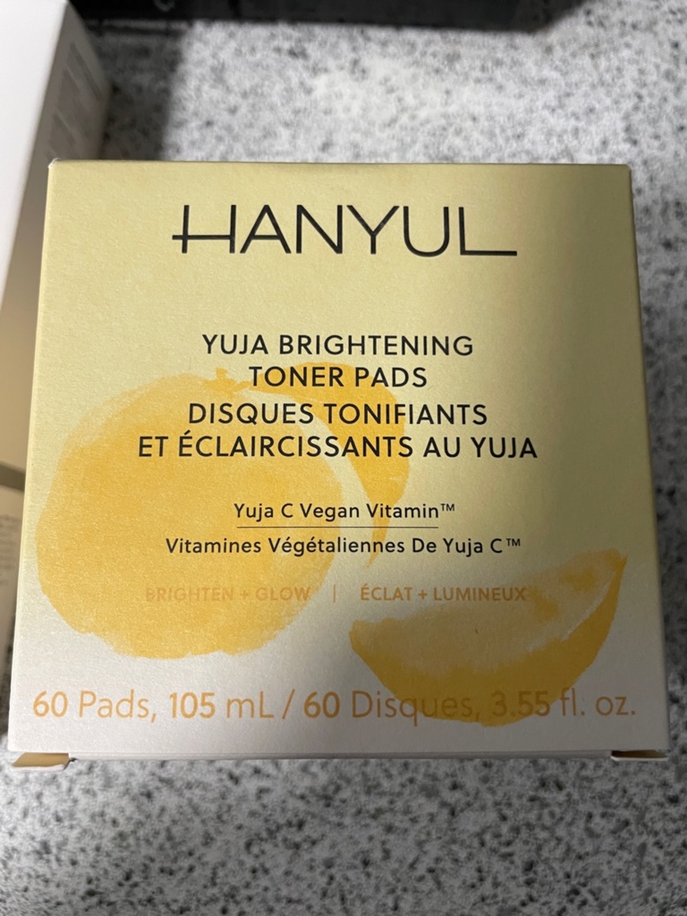 Bright Yellow Skincare Box with Barcode